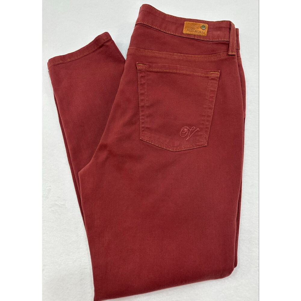 NWT Vizcaino Premium Peruvian Connection St. Tropez Jeans Size 30 Red Tapered - Picture 15 of 15